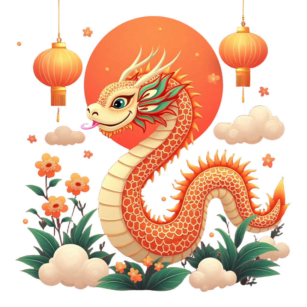 Traditional Chinese Dragon Illustration